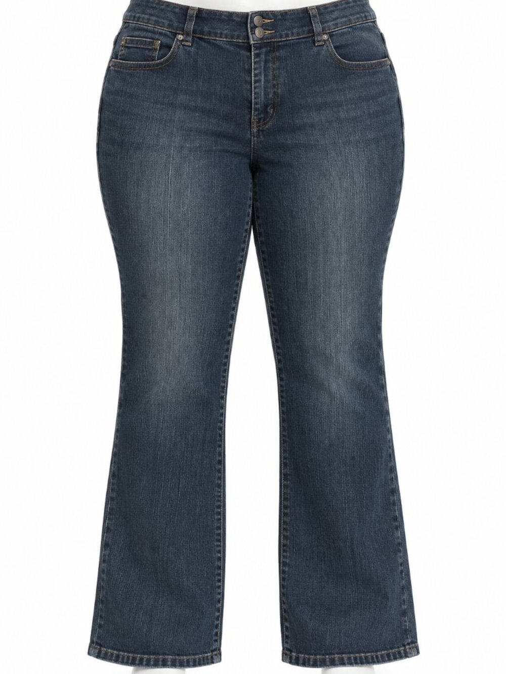 Lane Bryant Tighter Tummy Bootcut Jeans 22 Dark Wash Stretch Plus Size